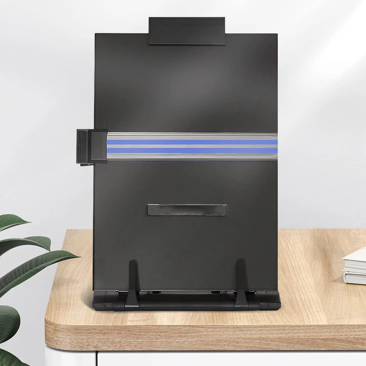 Desktop Document Holder Stand – Adjustable Metal File Organizer