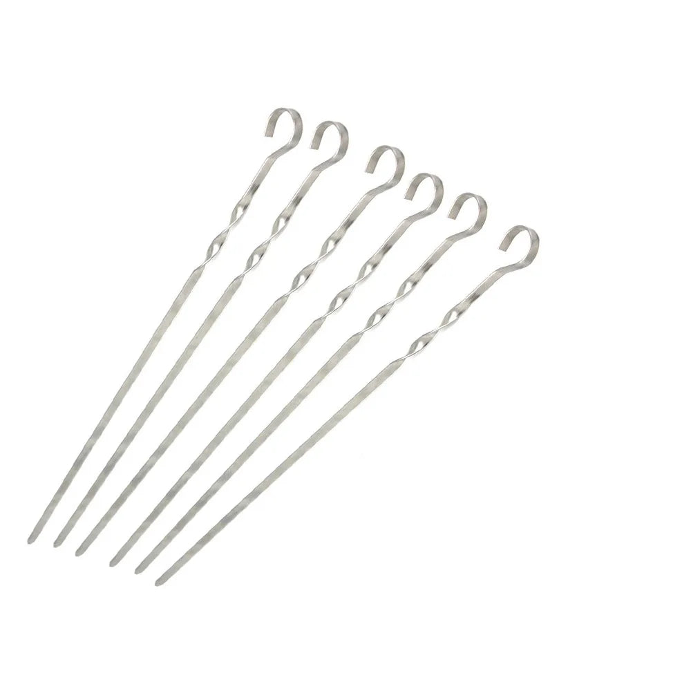 Stainless Steel BBQ Skewer Rack Set