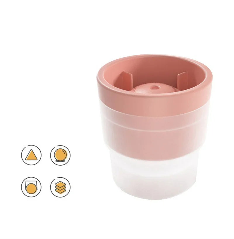 Reusable Round Ice Ball Mold for Whiskey, Cocktails & Chilled Drinks