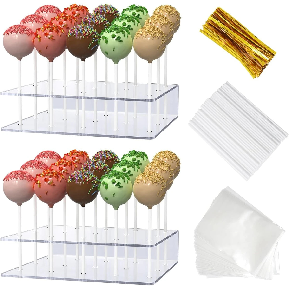 Acrylic Cake Pop Stand with Sticks