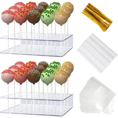 Acrylic Cake Pop Stand with Sticks