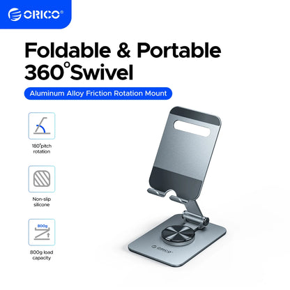 Aluminum 360° Rotating Phone Desk Holder