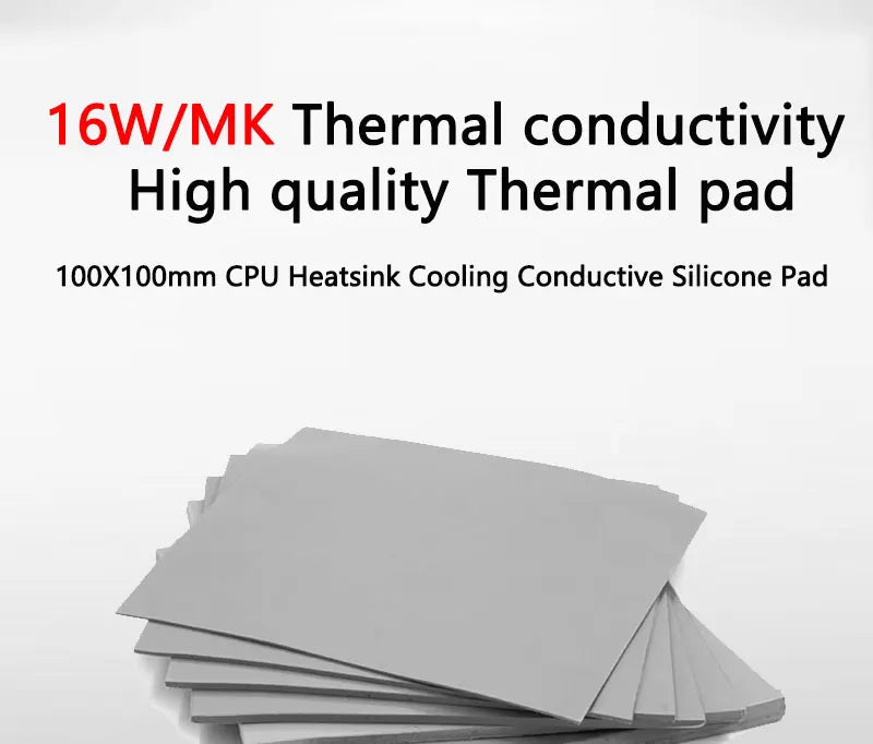 16W/mK High Conductivity Thermal Pad for CPU, GPU & SSD Cooling