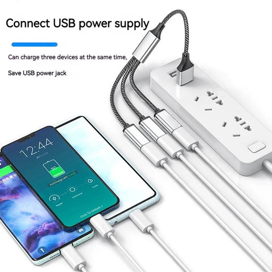 USB Type-C Hub 4-Port Splitter