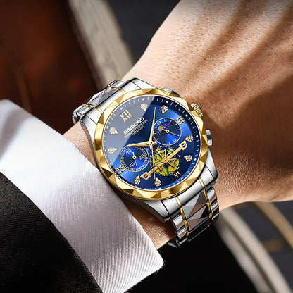 Men's Quartz Chronograph Stainless Steel Watch