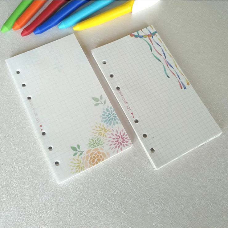 A5 A6 A7 Loose Leaf Notebook Refill Paper