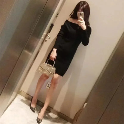 Rhinestone Tassel Handle Evening Bag