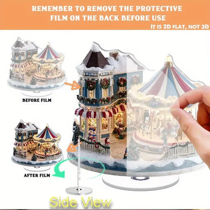 Rotating Christmas Carriage Ornament