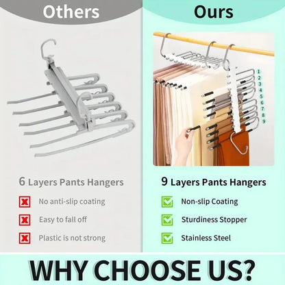 Space Saving Multi-Layer Trouser Hanger