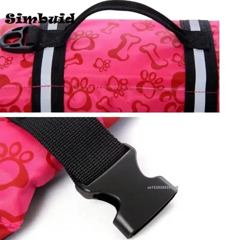 Reflective Dog Life Jacket Adjustable Swimming Safety Vest