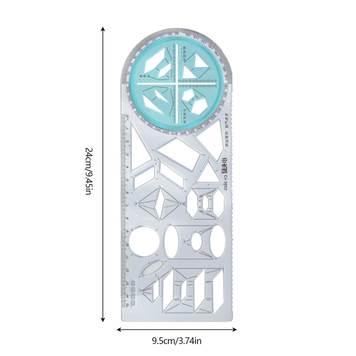 Multifunctional Geometric Triangle Ruler