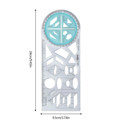 Multifunctional Geometric Triangle Ruler