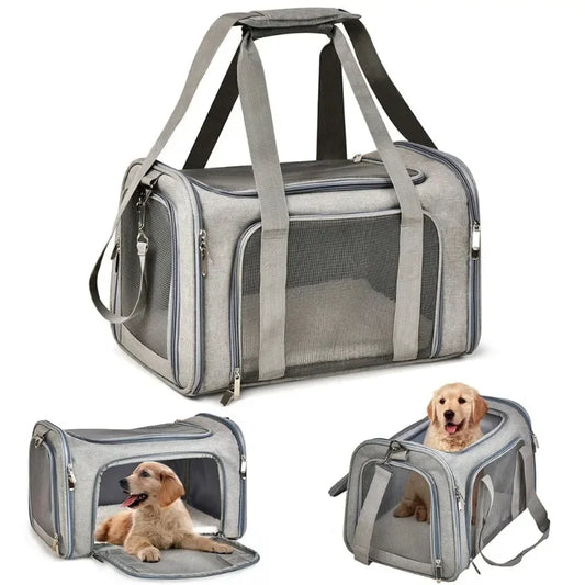 Airline Approved Soft-Sided Pet Carrier Bag for Small Dogs & Cats