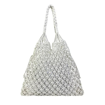 Handwoven Mesh Summer Tote Bag