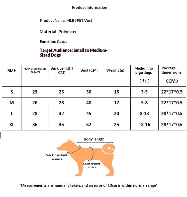 Breathable Mesh Pet Vest for Dogs & Cats