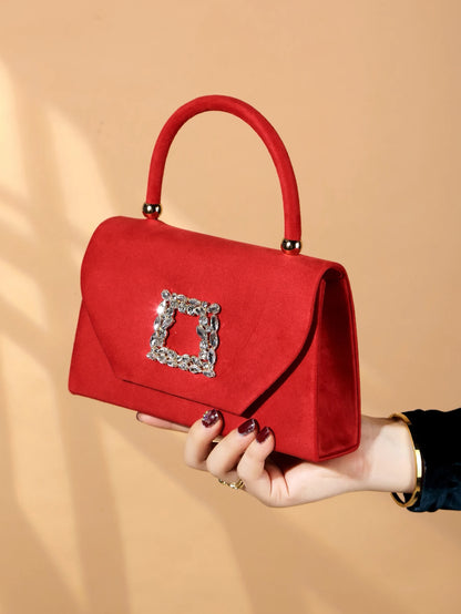 Velvet Evening Clutch Handbag