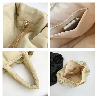 Quilted Large Capacity Tote Shoulder Bag