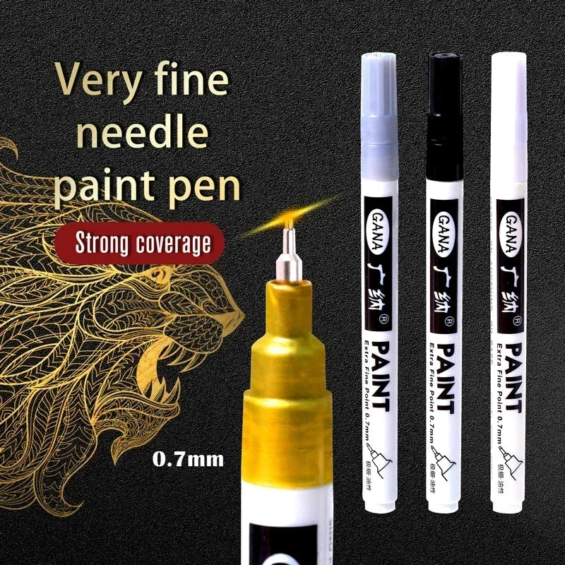 Oil-Based Paint Marker Pen Set – 0.7mm Extra Fine