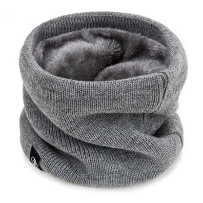 Fleece-Lined Knitted Neck Warmer