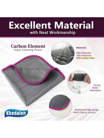 Ultra-Fine Microfibre Glass Cleaning Cloth Set