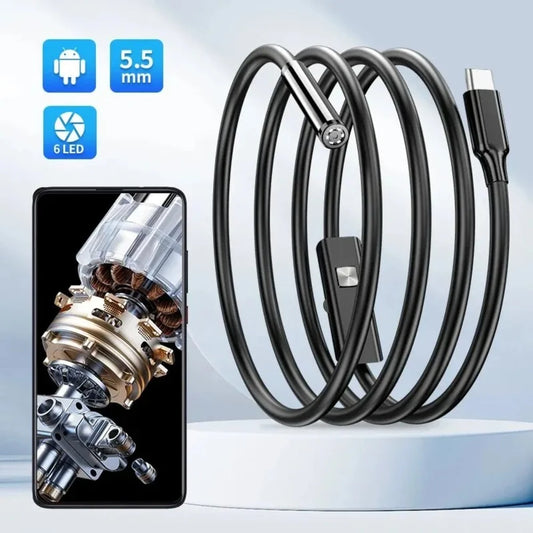 USB-C Endoscope Inspection Camera with LED Lights