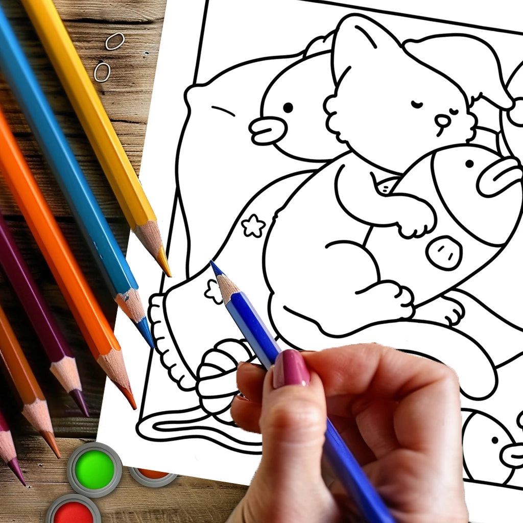 Cutie Pet Adult Colouring Book