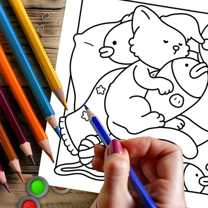Cutie Pet Adult Colouring Book