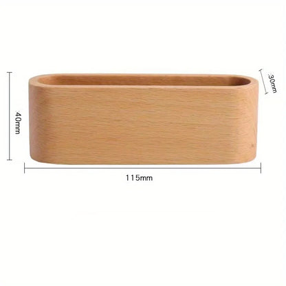 Wooden Business Card Holder Stand