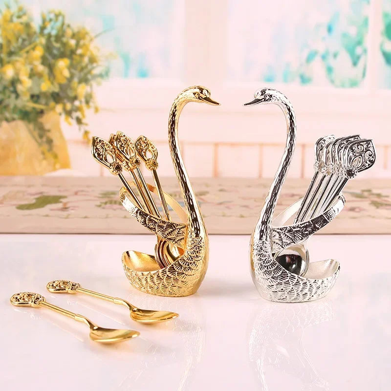 Swan Tableware Holder Set