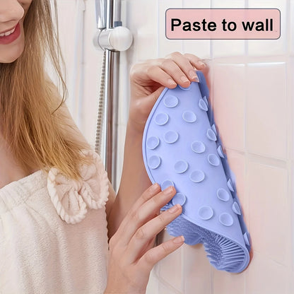 1Pc Bathroom Shower Foot Massage Mat with Non-slip Suction Cup