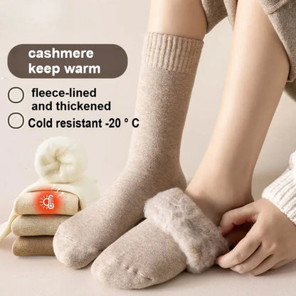 Women’s Wool Blend Thermal Socks 5 Pairs