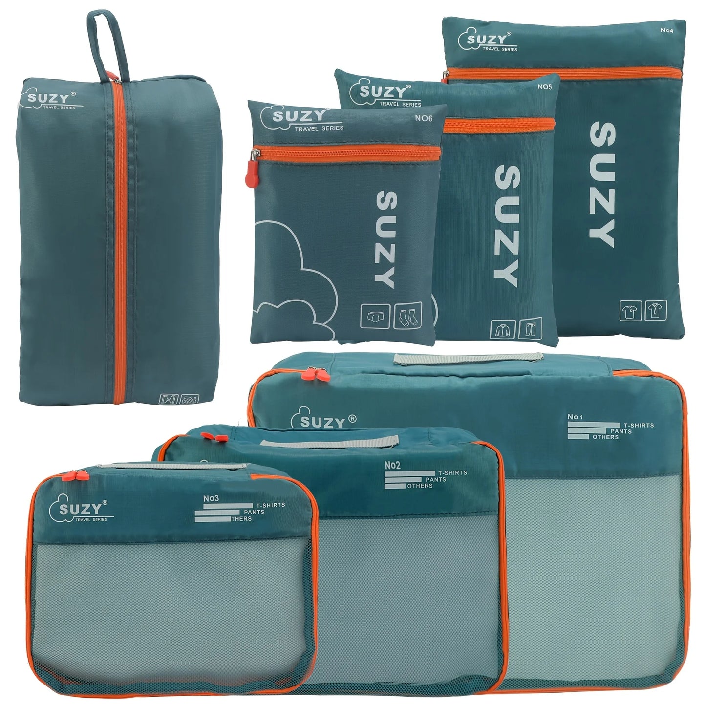 Mesh Luggage Organizer Bags for Suitcases and Travel Storage
