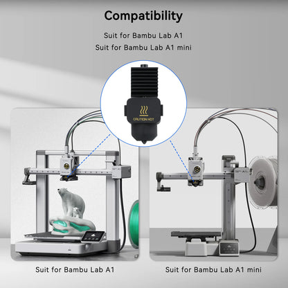Bambu Lab A1 & A1 Mini Hotend Kit with Hardened Steel Nozzle