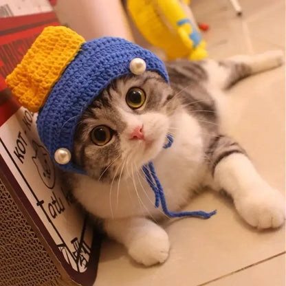 Autumn & Winter Knitted Cat Hat