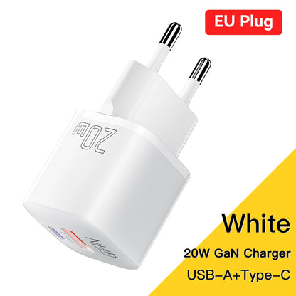 Essager 20W GaN Dual-Port Fast Charger