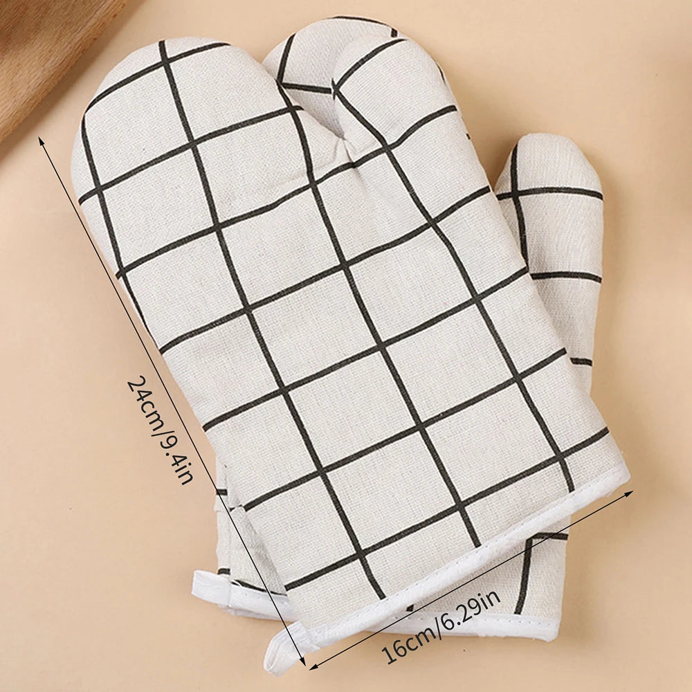 Insulated Kitchen Oven Mitts for Baking, Grilling & Cooking