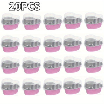 Heart Shape Disposable Aluminum Cupcake Liners