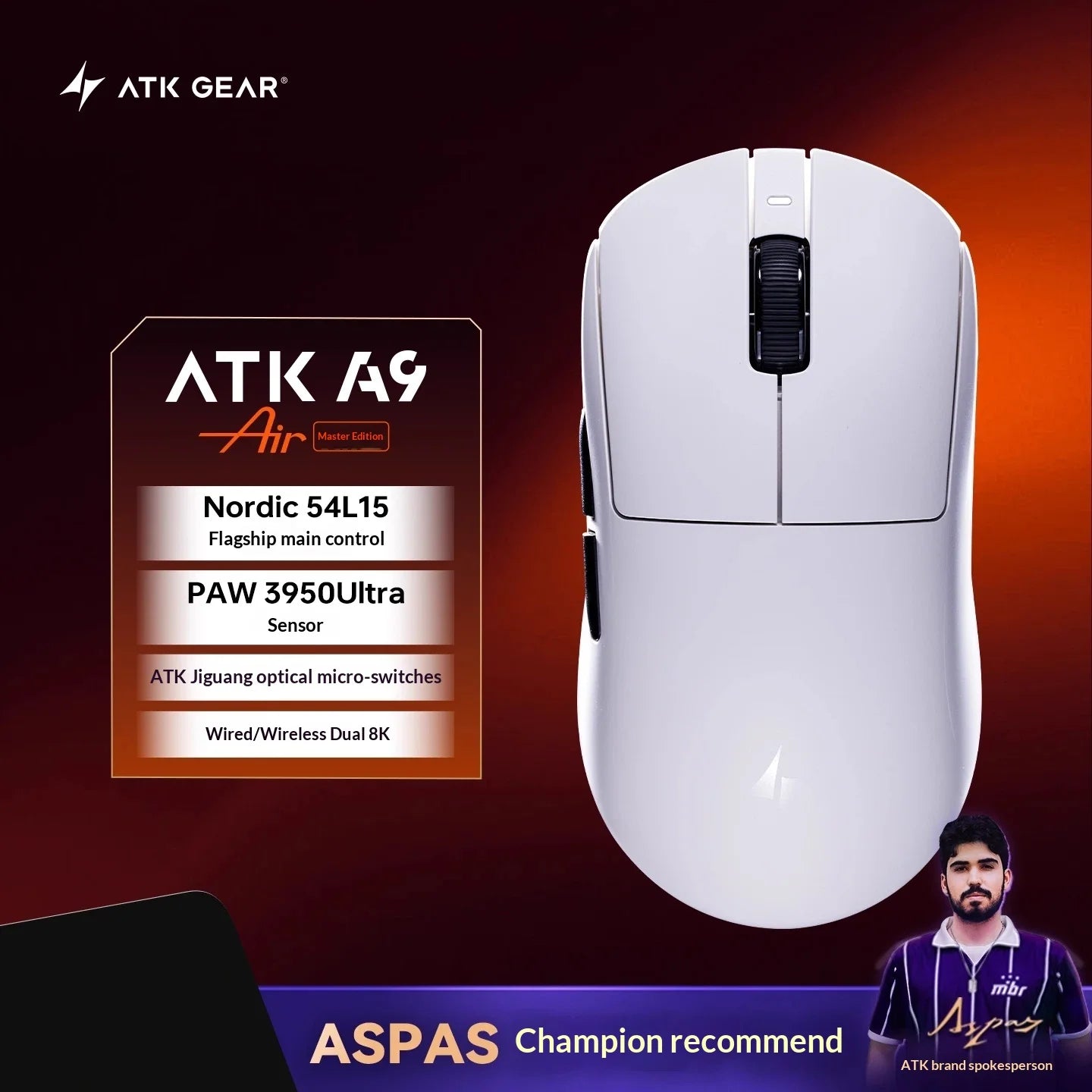 ATK DragonFly A9 Air Ultimate Gaming Mouse