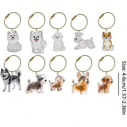 Pet Hair Memorial Keepsake Keychain