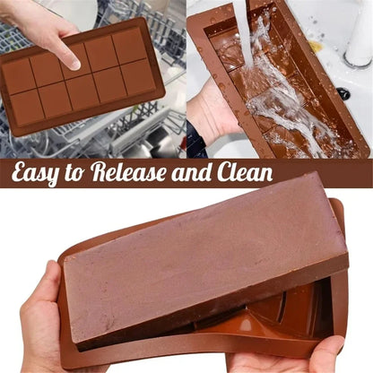 Silicone Break-Apart Chocolate Bar Mold