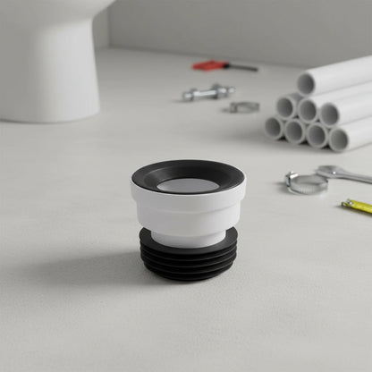Offset Toilet Pan Connector – PVC WC Misalignment Adapter