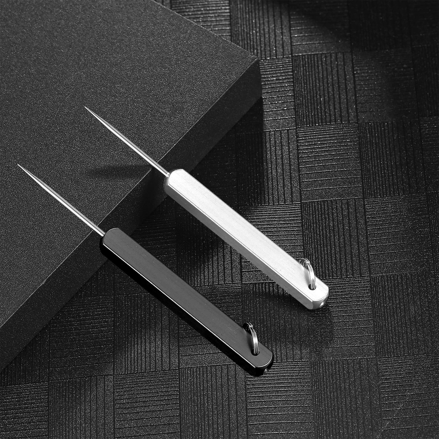 Portable Titanium Toothpick with Pocket Holder