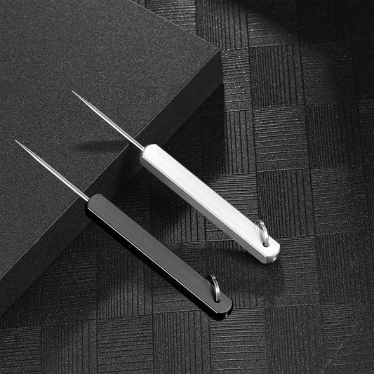 Portable Titanium Toothpick with Pocket Holder