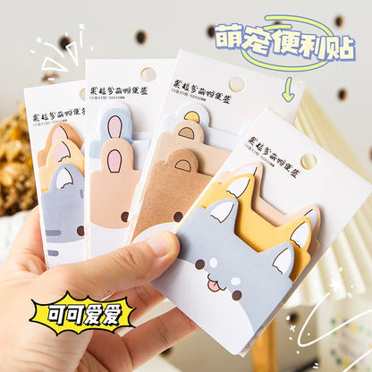 Kawaii Cartoon Animal Sticky Notes
