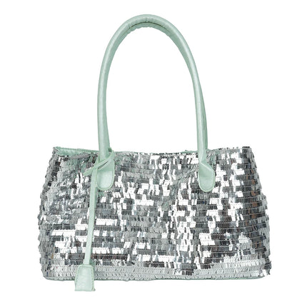 Sequined Underarm Shoulder Tote Bag