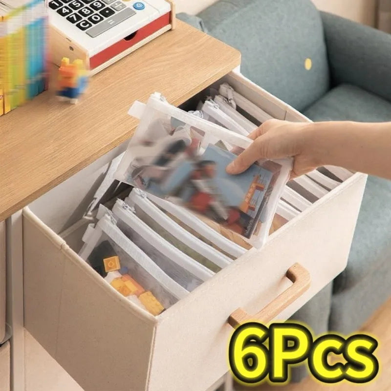 Transparent Mesh Document & Puzzle Storage Bags