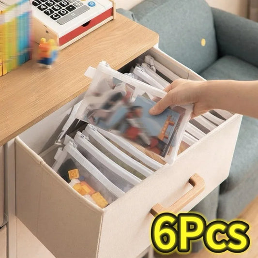 Transparent Mesh Document & Puzzle Storage Bags