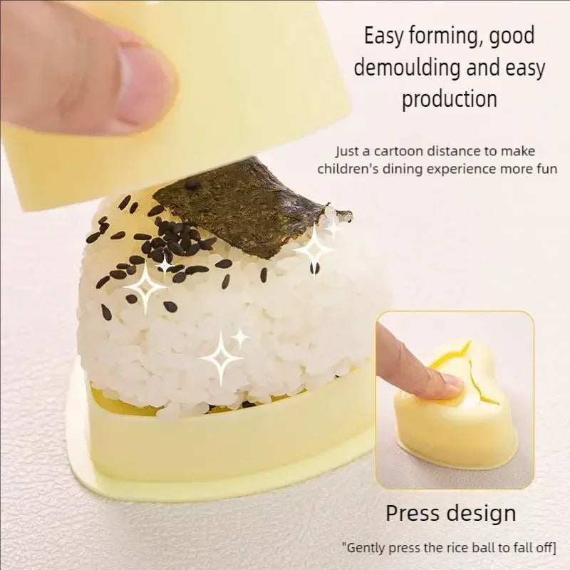 DIY Rice Ball & Sushi Mold for Heart-Shaped Onigiri and Seaweed Wraps