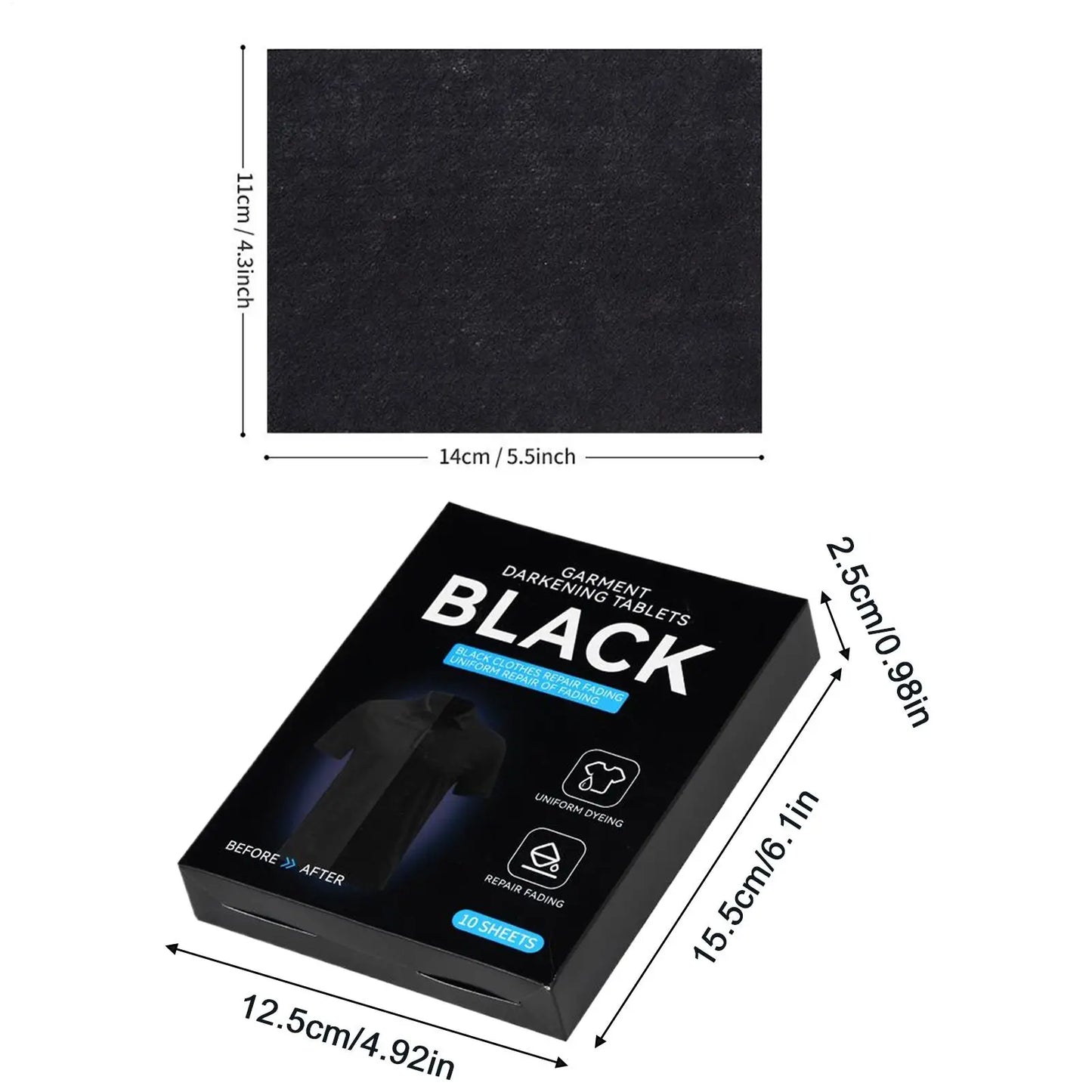 Black Fabric Dye Laundry Sheets – Colour Restorer