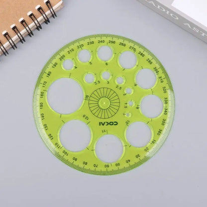 Geometric Circle Drawing Template Ruler